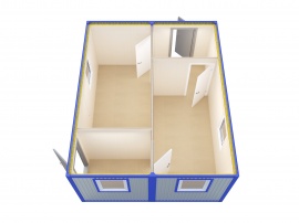 Модульное здание-проходная с комнатой отдыха № 9 — фото превью