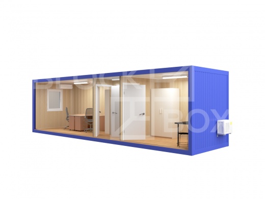Блок-контейнер штаб строительства с санузлом и кухней — дополнительное фото 3