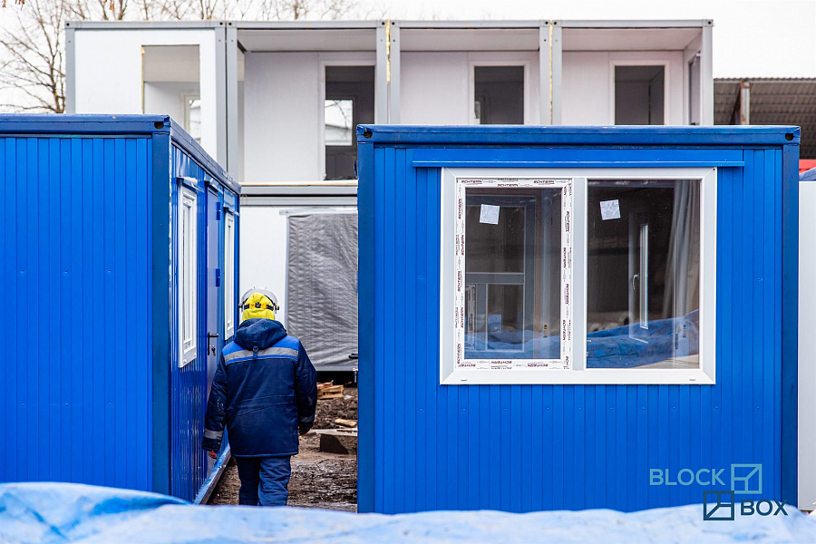 Партия синих блок-контейнеров 6 метров — фото 10