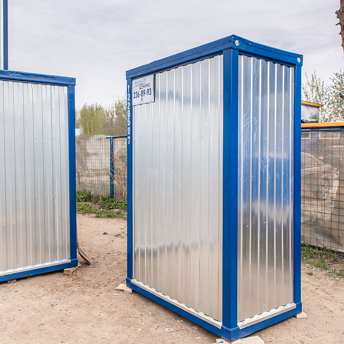 Малогабаритный блок-контейнер 1 × 1,5 м с оцинкованной обшивкой — фото 3