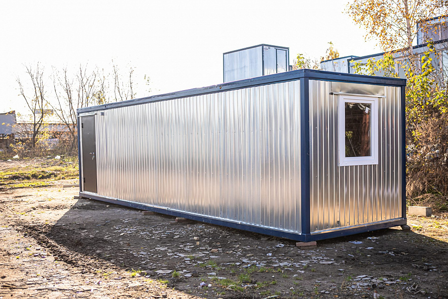 Оцинкованный блок-контейнер 9 метров с отделкой ОСБ — фото 2