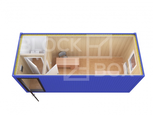 Блок-контейнер прорабская с санузлом — дополнительное фото 5