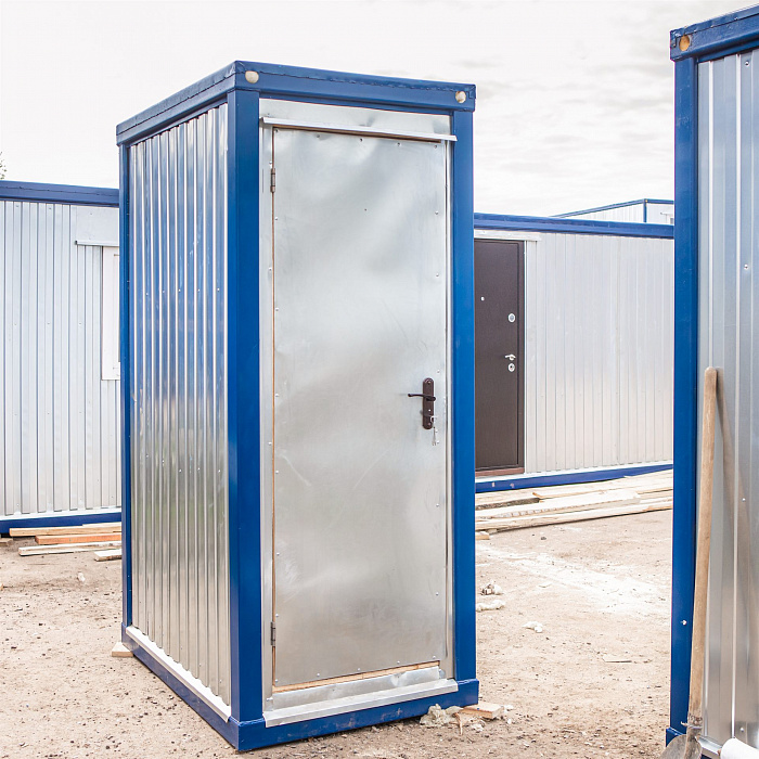 Малогабаритный блок-контейнер 1 × 1,5 м с оцинкованной обшивкой — фото 1