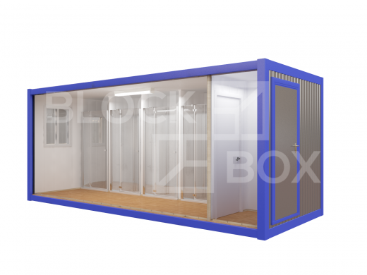 Блок-контейнер сантехнический с душевыми кабинками — дополнительное фото 3