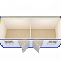 Блок-контейнер прорабская с раздевалкой — основная миниатюра
