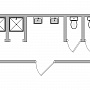 Комбинированный сантехнический модуль №11 из сэндвич-панелей — миниатюра 1