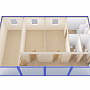 Штаб строительства с залом совещаний, раздевалкой и столовой №21 — основная миниатюра