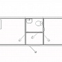 Блок-контейнер штаб строительства с двумя кабинетами и санузлом — миниатюра 4