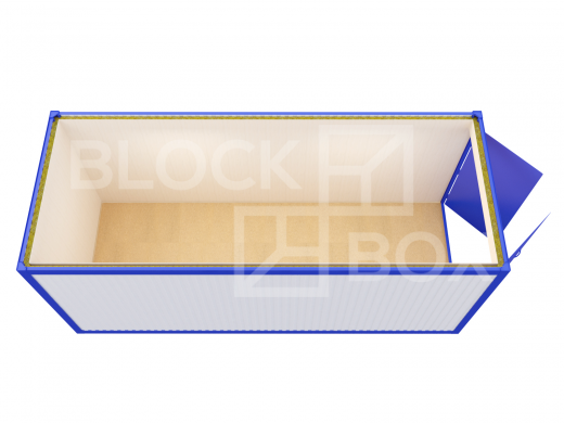 Блок-контейнер из профлиста с воротами — основное фото
