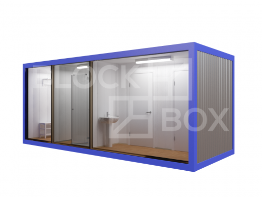 Блок-контейнер сантехнический с душевыми и туалетными кабинками №2 — дополнительное фото 3