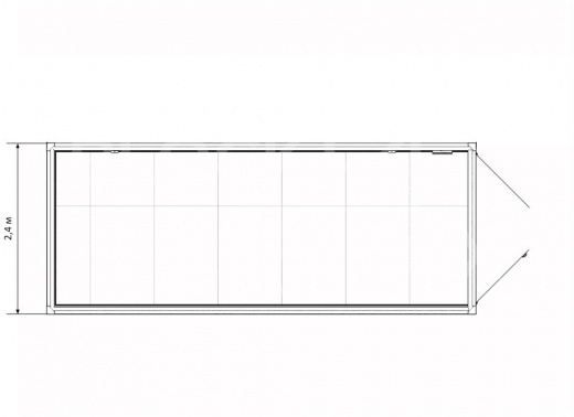 Блок-контейнер склад с воротами — дополнительное фото 4