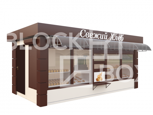 Хлебный киоск  с козырьком