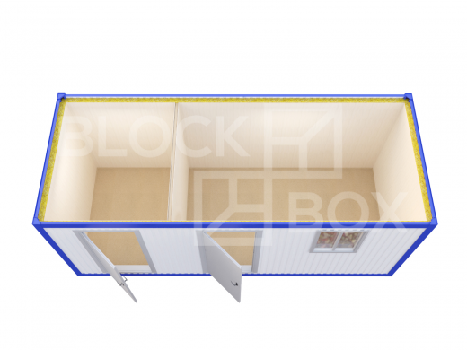 Блок-контейнер прорабская с помещением склада — основное фото