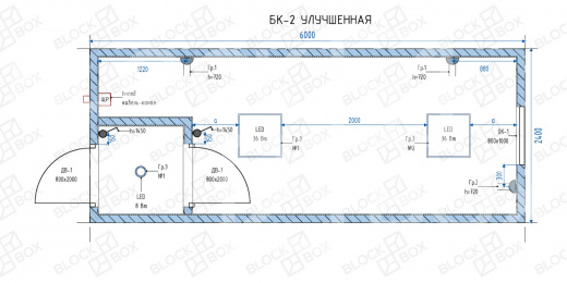 Блок-контейнер универсальный №2 из профлиста — фото 6