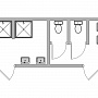 Блок-контейнер сантехнический с душевыми и туалетными кабинками №1 — миниатюра 1
