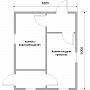 Модульное здание-проходная с комнатой отдыха № 9 — миниатюра 4