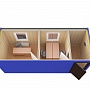 Блок-контейнер прорабская с двумя кабинетами — миниатюра 5