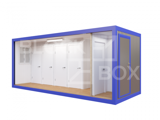 Блок-контейнер сантехнический с туалетными кабинками — дополнительное фото 3